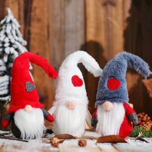 Božićni ukrasi Plišana brada Rudolph lutka na veliko
