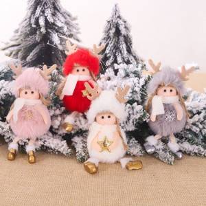 Veľkoobchodný predaj plyšových príveskov pre bábiky vianočných dekorácií