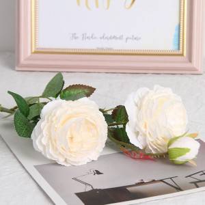 Rose 3 Flor artificial Decoració per a la llar Paret del casament