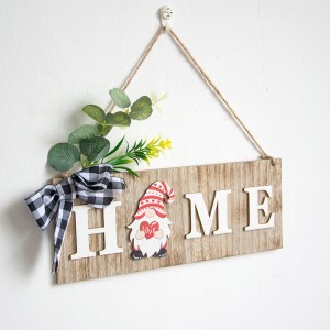 Holiday Door Wooden Sign Rudolph Dwarf Sign Home Decoration