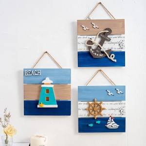 Sea Life Framed Hout Rustic Beach Nautical Decor Hout Groothandel