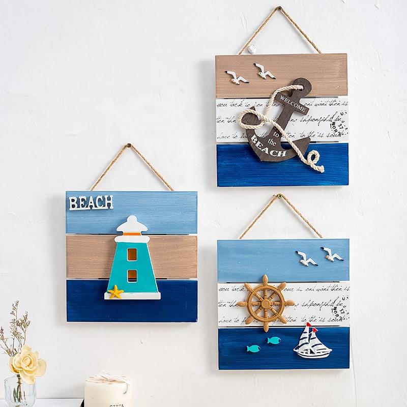 Fixed Competitive Price Export Service China - Sea Life Framed Wooden Rustic Beach Nautical Decor Wooden Wholesale – Sellers Union