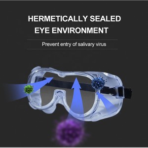 Sikkerhedsbriller Beskyttende medicinsk Googles Med konkurrencedygtig pris Kina Engros