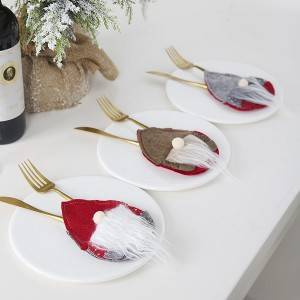 Santa Claus Knife Fork Set Christmas Decoration