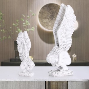 Angel Wings Resin Flower Fairy Doll Sculpture Decoration Ornaments