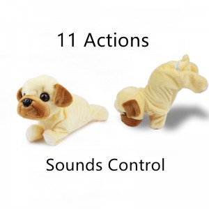 Wholesale Children’s Electric Toy Simulation Plush Dog Light Up Toys