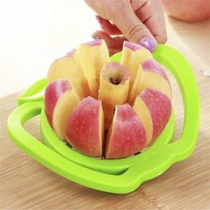 မီးဖိုချောင် Apple Slicer Corer Cutter Fruit Divider Tool Comfort Handle