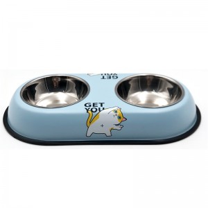 Stainless Steel Pet Bowl Cat Bowl Drink Water Feeder