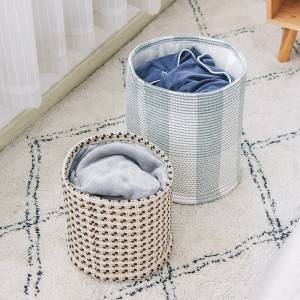 Wholesale Home Decor Cotton Woven Collapsible Storage Basket