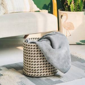 Wholesale Home Decor Cotton Woven Collapsible Storage Basket