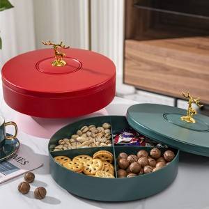 Rotatable Gitter Candy Trays Uebst Plate Stockage Box Grousshandel