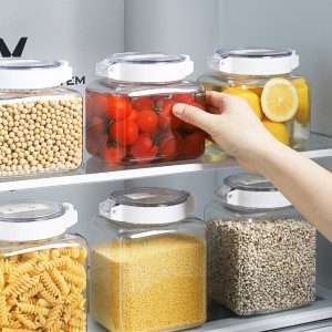 Kitchen Storage e Tiisitsoeng Tank Transparent Multigrain Storage Box Wholesale