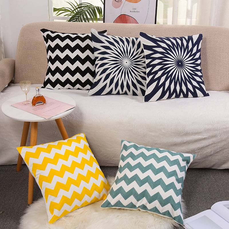 Online Exporter China Factory Sourcing - Striped Pillow Cover Decoration Cushion Cover Wholesale – Sellers Union