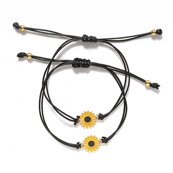 Manufactur standard Negocio de importación de China - Sunflower Friendship Bracelet Women Men Rope Couple Bracelets Jewelry Wholesale – Sellers Union