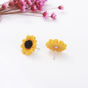 Women Fashion Pearl Sunflower Pendant Necklace Bracelet Earrings Ring Jewelry Set Wholesale