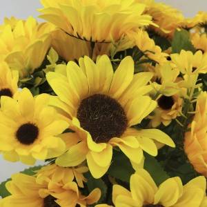 Artificial Flower Sunflower Wedding Home Fake Flower Wholesale