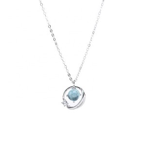 Beautiful Blue Universe Planet Pendent Necklace for Women China Wholesale