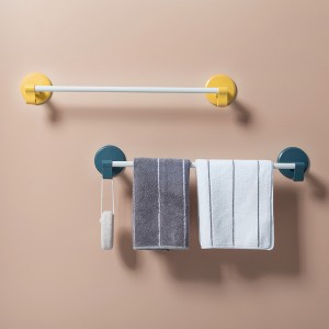 Bathroom Towel Pol Suction Cup Hanging Bath Towel Wall Hanging Storage Rack
