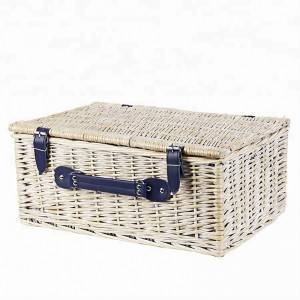 Handicraft Picnic Basket Set Food Storage Wicker Picnic Basket