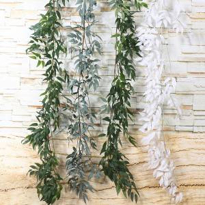 Декорација од листова врбе Вештачка плетена пластика за венчање од ратана