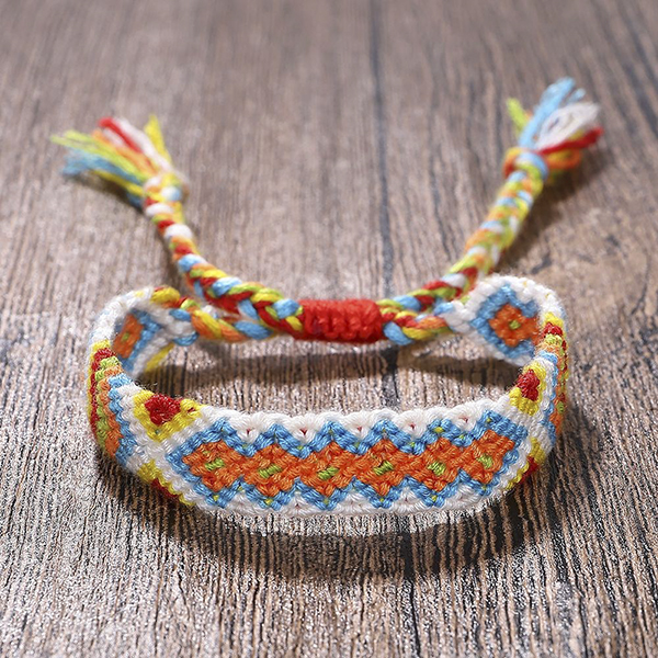 Wholesale Price Agente de importación de Yiwu - Bright Colorful Boho Bracelet Woven Cotton Bracelet For Women Jewelry Wholesale – Sellers Union