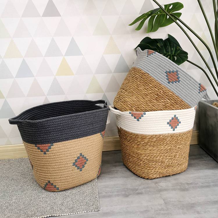 Top Suppliers How To Buy Products From Yiwu - Eco-Friendly Home Decorative Woven Rope Cotton Storage Basket – Sellers Union