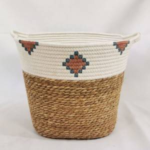 Eco-Friendly Home Decorative Woven Rope Cotton Storage Basket
