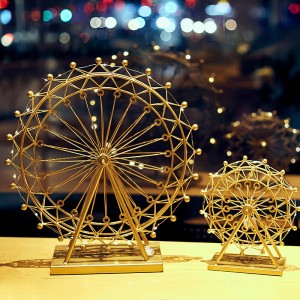 Wrought Iron Ferris Wheel Ornaments Home Decoration Wholesale