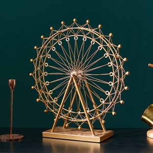 Wrought Iron Ferris Wheel Ornaments Home Decoration Wholesale