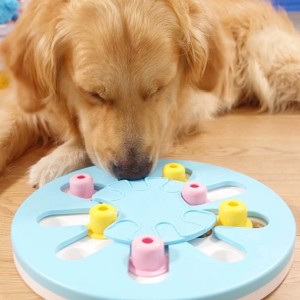 Pet Slow Food Bowl Leakage Training Dog Puzzle Toys Interactive Pet Toys