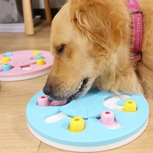 Pet Slow Food Bowl Leakage Training Dog Puzzle Toys Interactive Pet Toys