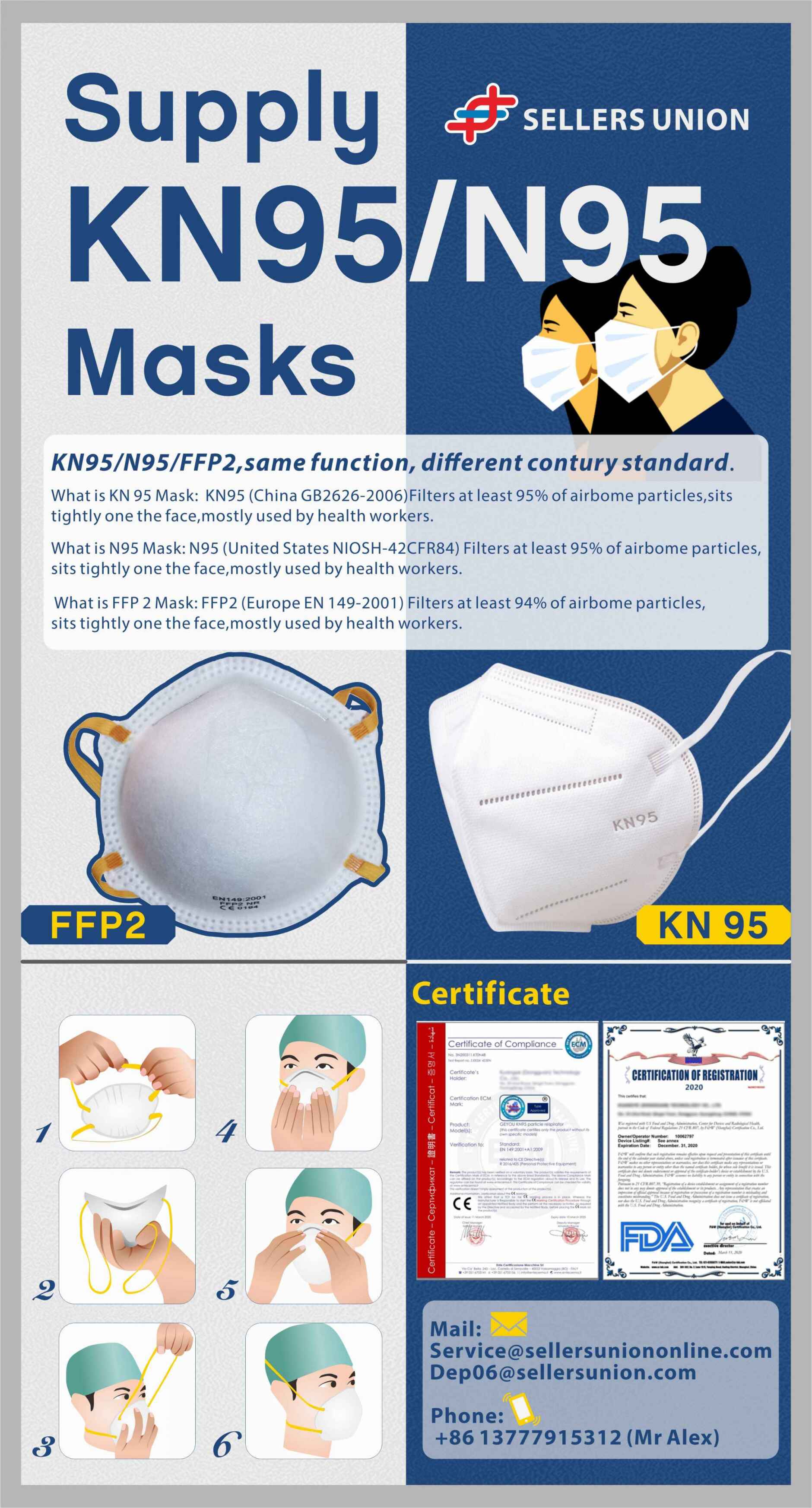 Sellers Union can supply anti-epidemic products such as face masks, protective clothing and disposable gloves and so on – Sellers Union – Yiwu Agent