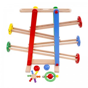Promotional Gift Kids Educational Glide Game Toys Wooden Rolling Ball Game Toy Wood  Ball Slide Game Toys for Kids Playing