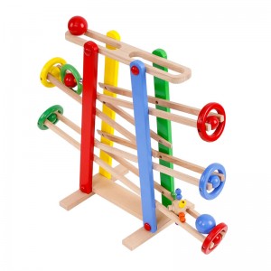 Promotional Gift Kids Educational Glide Game Toys Wooden Rolling Ball Game Toy Wood  Ball Slide Game Toys for Kids Playing