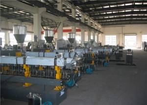 Water Ring Cutting PE Extrusion Machine , 2000kg/H Two Screw Extruder 315kw