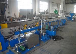 Air Cooling Twin Screw Plastic Extruder , High Speed WPC Extrusion Machine