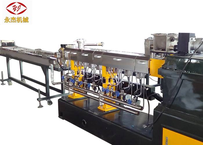 High Quality China Master Batch Manufacturing Machine Factory - 100-150kg/H Master Batch Manufacturing Machine Water Cooling Strand Cutting Type – Yongjie