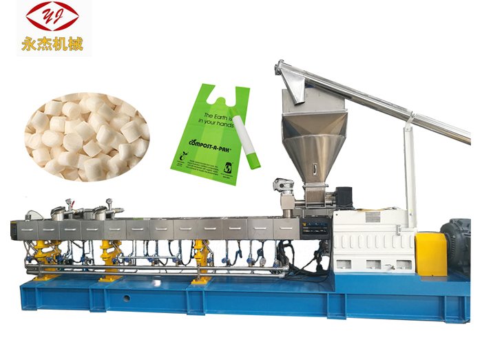Wholesale Eva Of Color Masterbatch Extruder Machine - Plastic Extrusion Machine For Corn Starch + PLA/PBAT/PBS/PHA/PCL/PP Biodegradable Plasitc Machine – Yongjie
