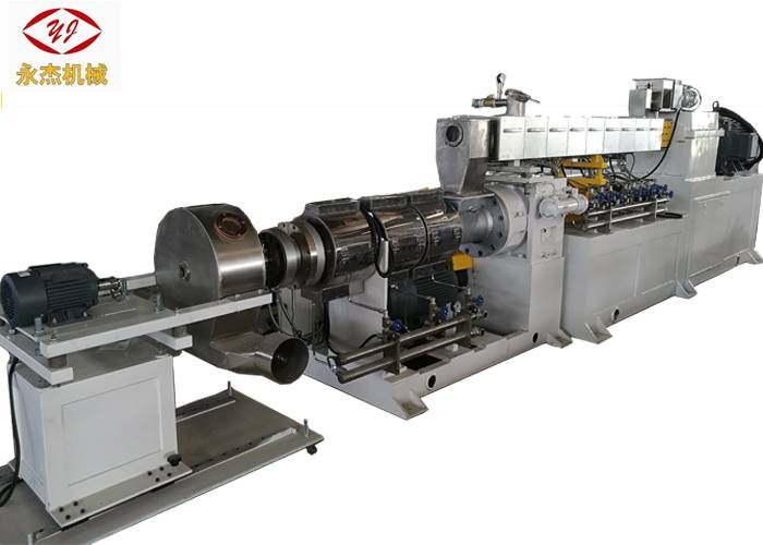 China Cheap price Lab Twin Screw Blown Film Extruder Machine - Automatic Extruder PVC Machine , Twin Screw Compounding Extruder SISMENS Motor – Yongjie