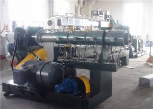 93mm / 200mm Twin Screw Extruder Machine Air Cooling Die Face Cutting Way