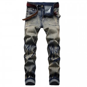 Factory Promotional China Boy′ S Long Jeans with Fashion Wash Medium Blue