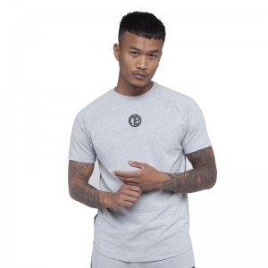 men’s t-shirt round neck fitness short-sleeved environmentally plus size t-shirt