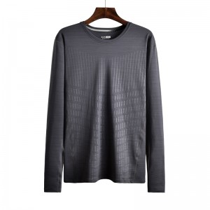 Fashion casual round neck long-sleeved top men’s high-quality top round neck long-sleeved comfortable bottoming shirt