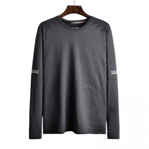 Factory direct casual round neck long sleeve men’s high quality round neck long sleeve comfortable bottoming shirt T-shirt