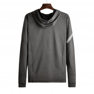 Fashion Casual Men’s Hooded Long Sleeve Top round neck comfortable long-sleeved T-shirt for men
