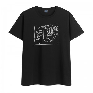 Fashion casual men’s T-shirt factory price summer short sleeve