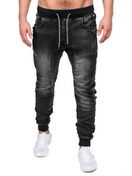 Cheap price Plaid Skinny Jeans Mens - cheapest denim men’s trousers fashion casual sports threaded foot denim trousers – Yulin