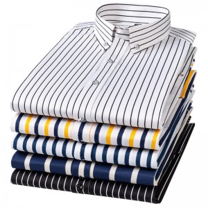2022 New Factory Customized Large Size Fashion Loose Men’s Striped Shirts