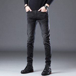 Autumn jeans men 2022 Korean stretch straight leg slim pants Spring and autumn men’s casual pants
