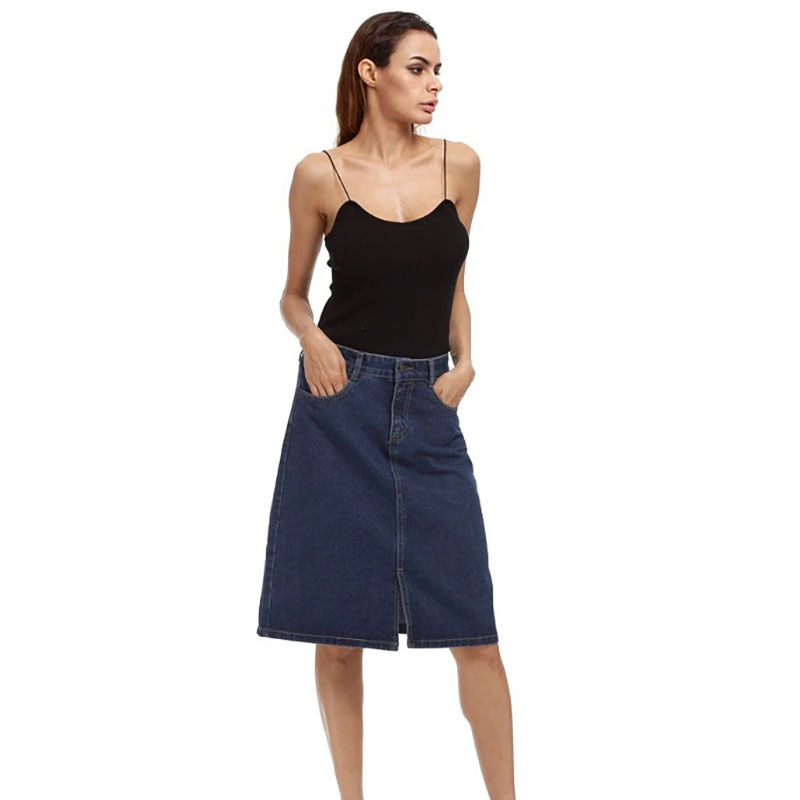 High Quality Plus Size Women′s High Waist Skirt (5)